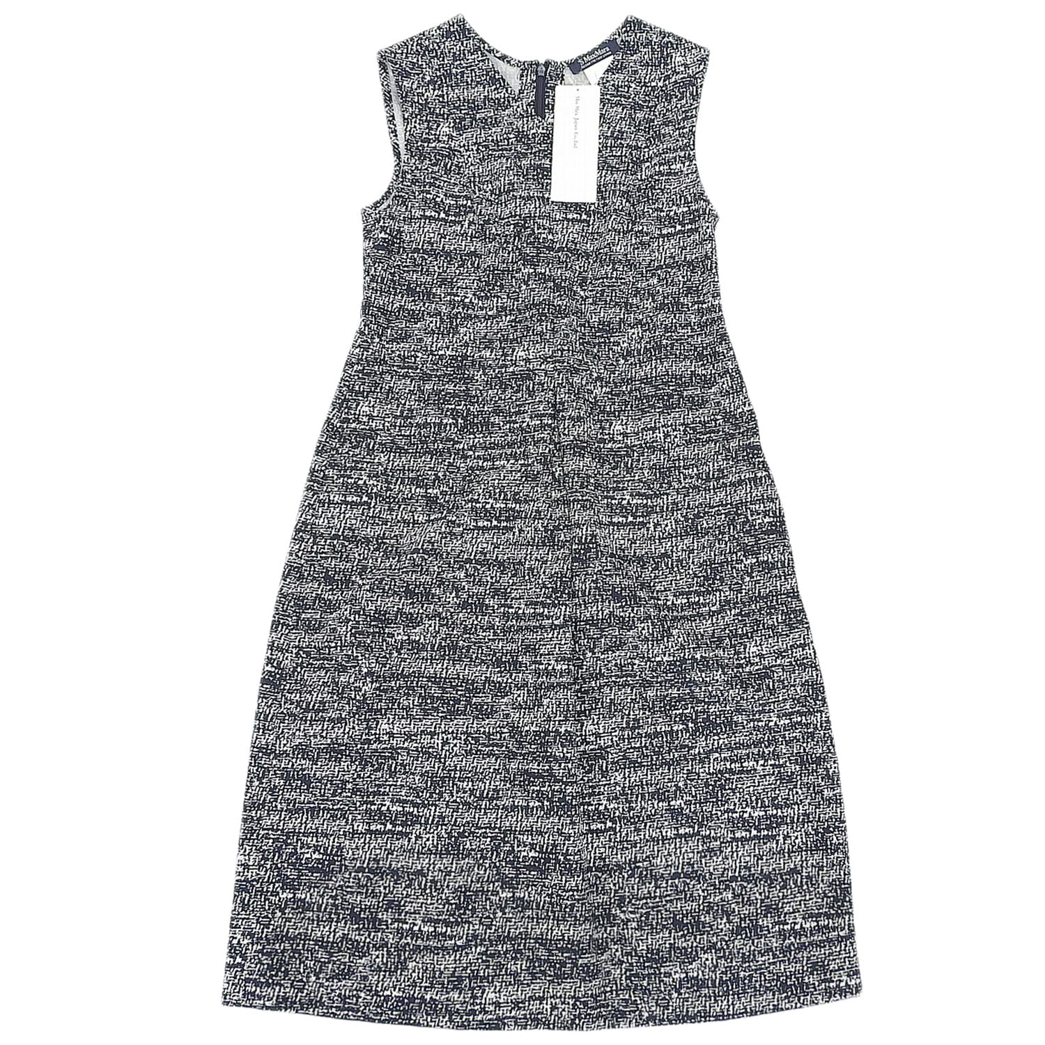 【新品同様】エス マックスマーラ S Max Mara ワンピース ノースリーブ ボックスプリーツ 総柄 コットン トップス レディース JI36 USA2 FB34(XS相当) ネイビー/ホワイト系【中古】|MODEST LORD 仙台 店
