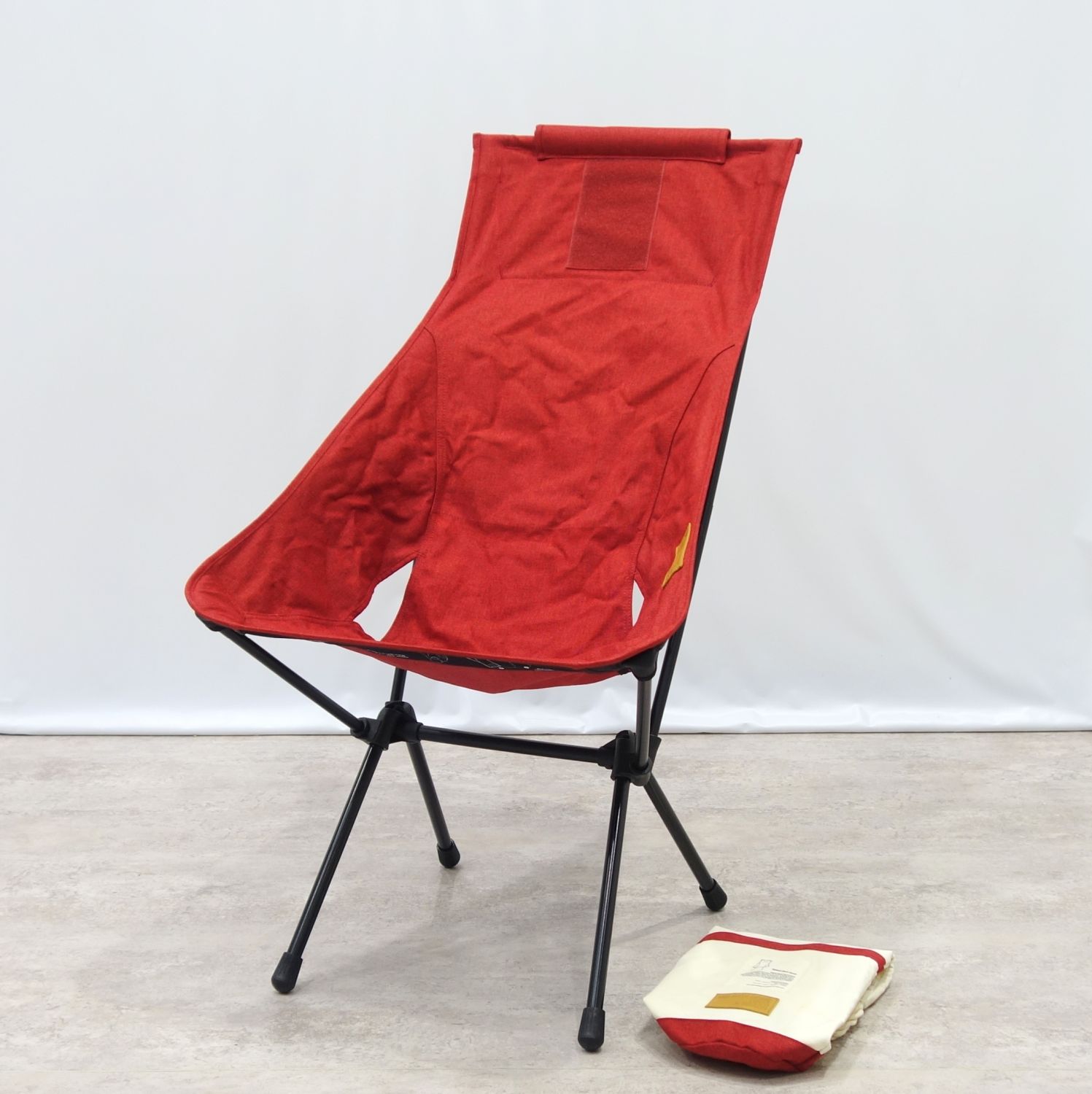 【美品】ヘリノックス Helinox ホーム デコ ビーチ サンセット チェア レッド 椅子 イス キャンプ アウトドア【中古】