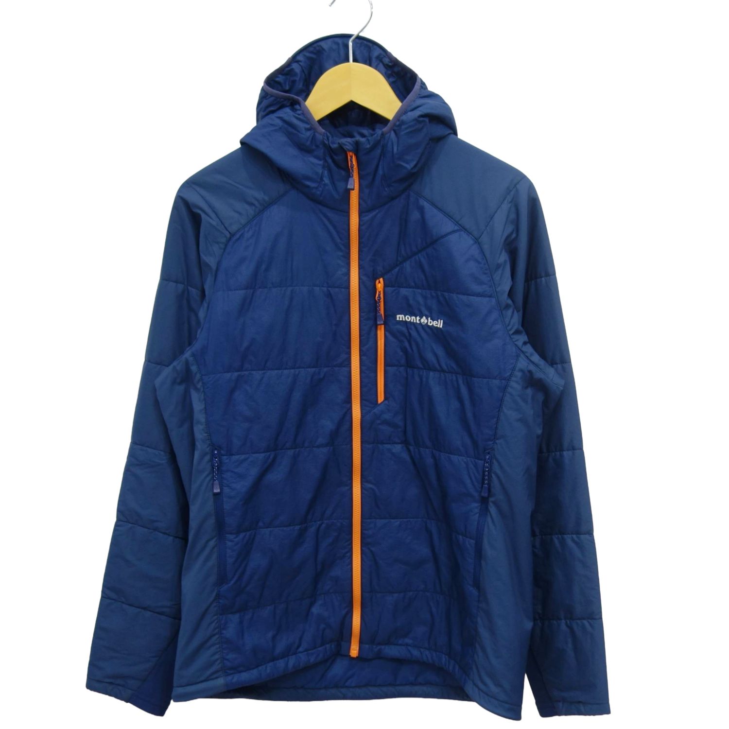 【美品】モン呼びりん mont bell U.L.サーマラップ アノラック Men\u0027s 保温 中綿 立ち振る舞う着 上衣 アウター 真っただなか着 山登り アウトドア L 米国海軍【中古】