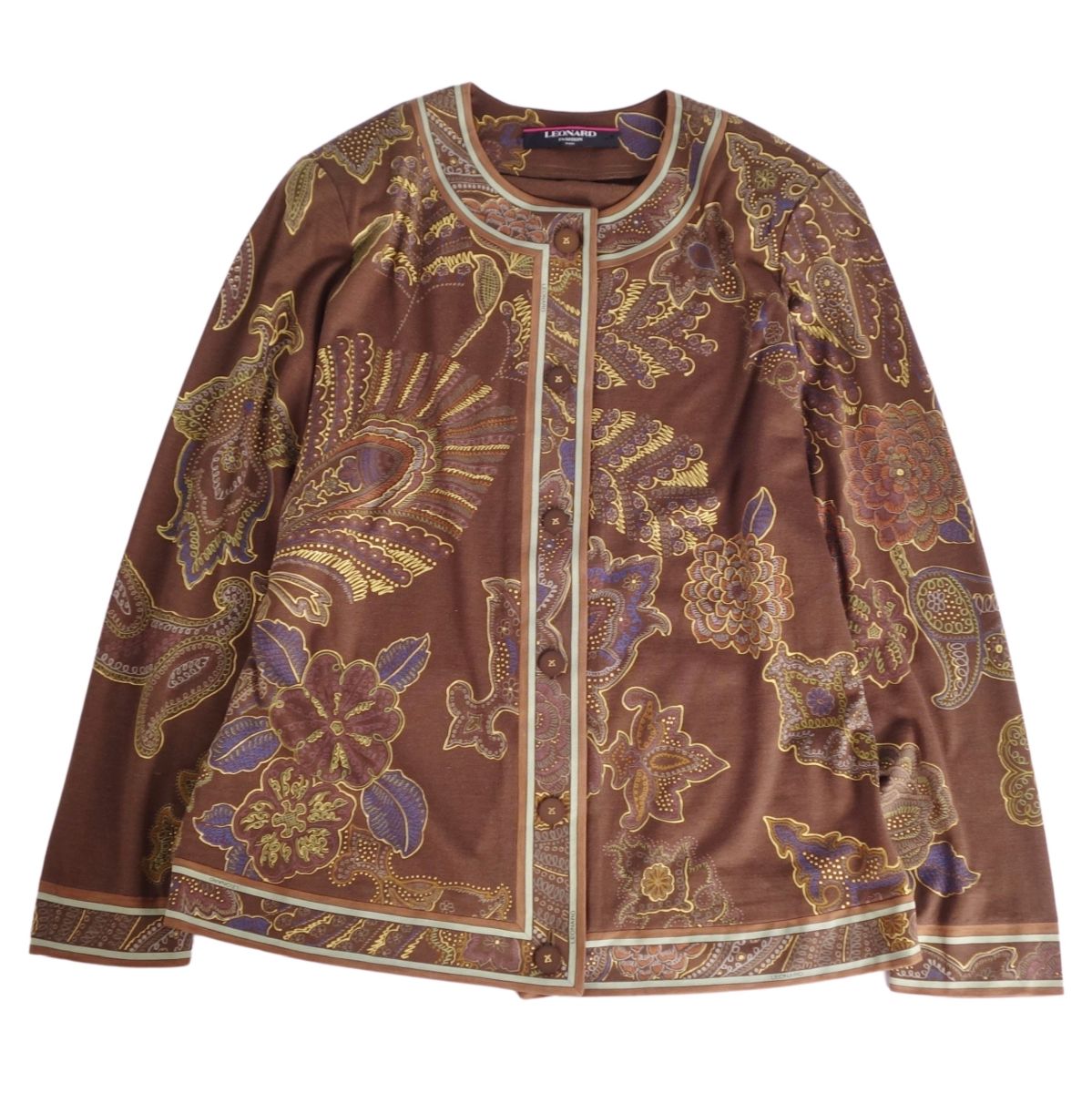 楽天市場】LEONARD レオナール 0329102 シルク混ウール 金ボタン