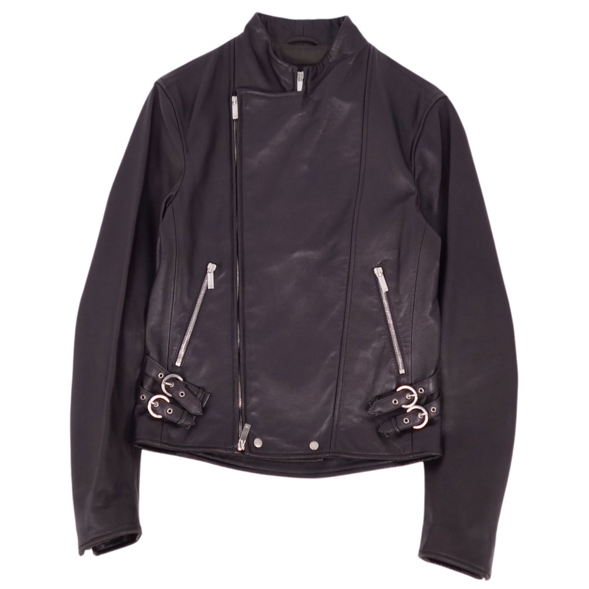 EMPORIO ARMANI ライダースジャケット【極美品】 極美品 レザージャケット EMPORIO ARMANI ライダーズ