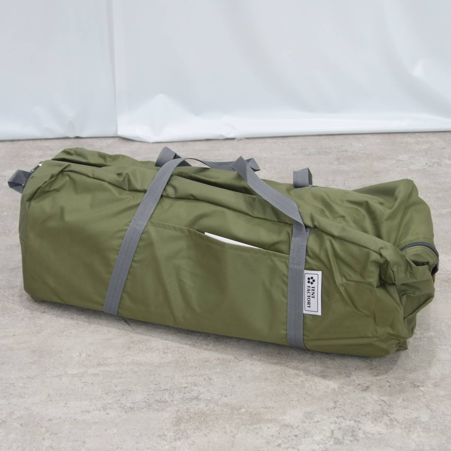 【新古品】テントファクトリー TENT FACTORY TC 一極点 円蓋 TF-TCP6R1 MG モスグリーン 難民キャンプ アウトドア【中古】