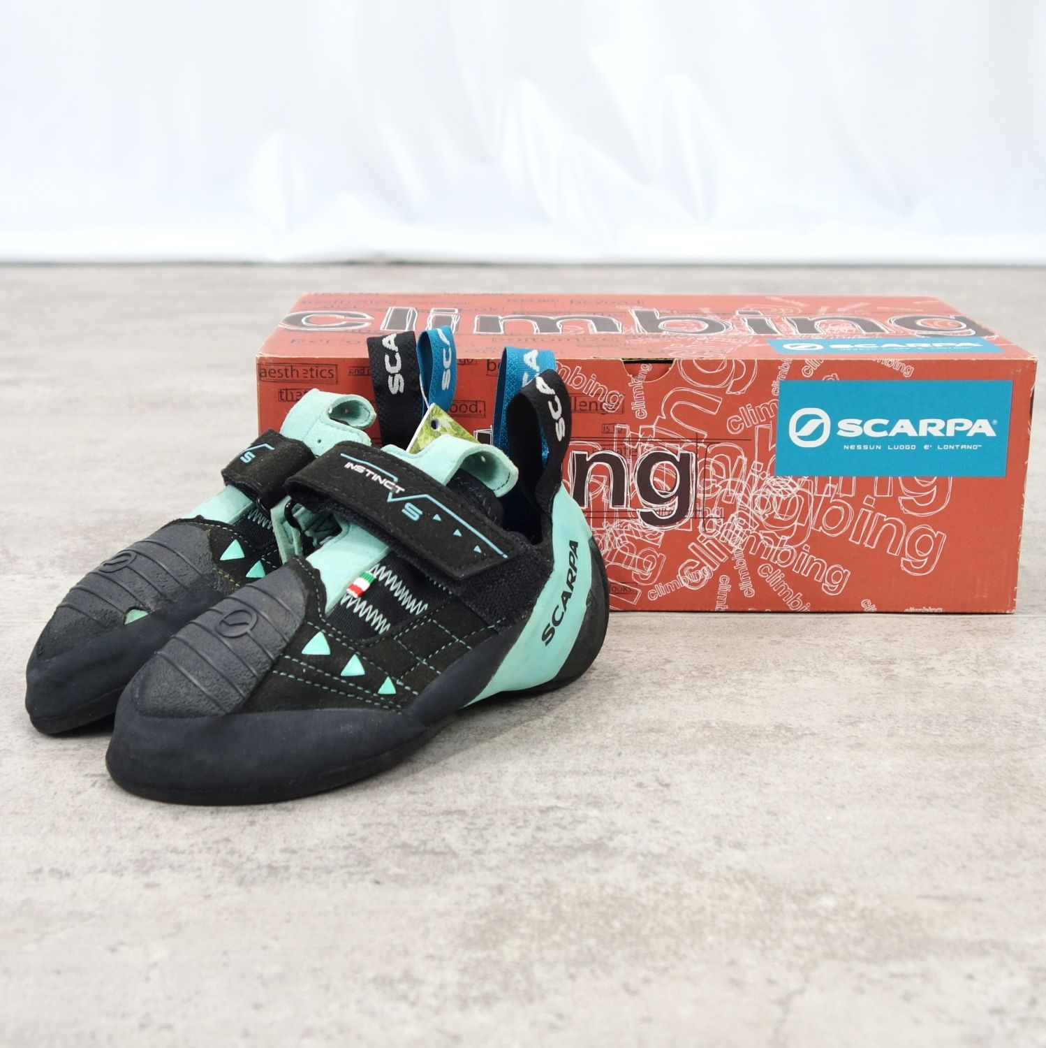 【新古品】スカルパ SCARPA インスティンクトVS WMN SC20142 クライミング シューズ レディース アクア EU34.5 21cm【中古】