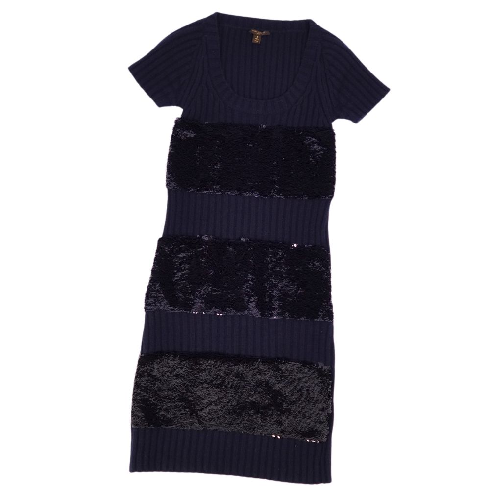 美品　LOUISVUITTONヴィトン　ニット　シルクカシミヤ　ワンピース　刺繍 210323sa0400052.jpg