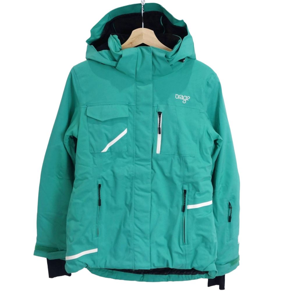 オラージュ orage スキーの板 スノーボード 御召しもの 上衣 レディース S アウトドア 緑であること【中古】
