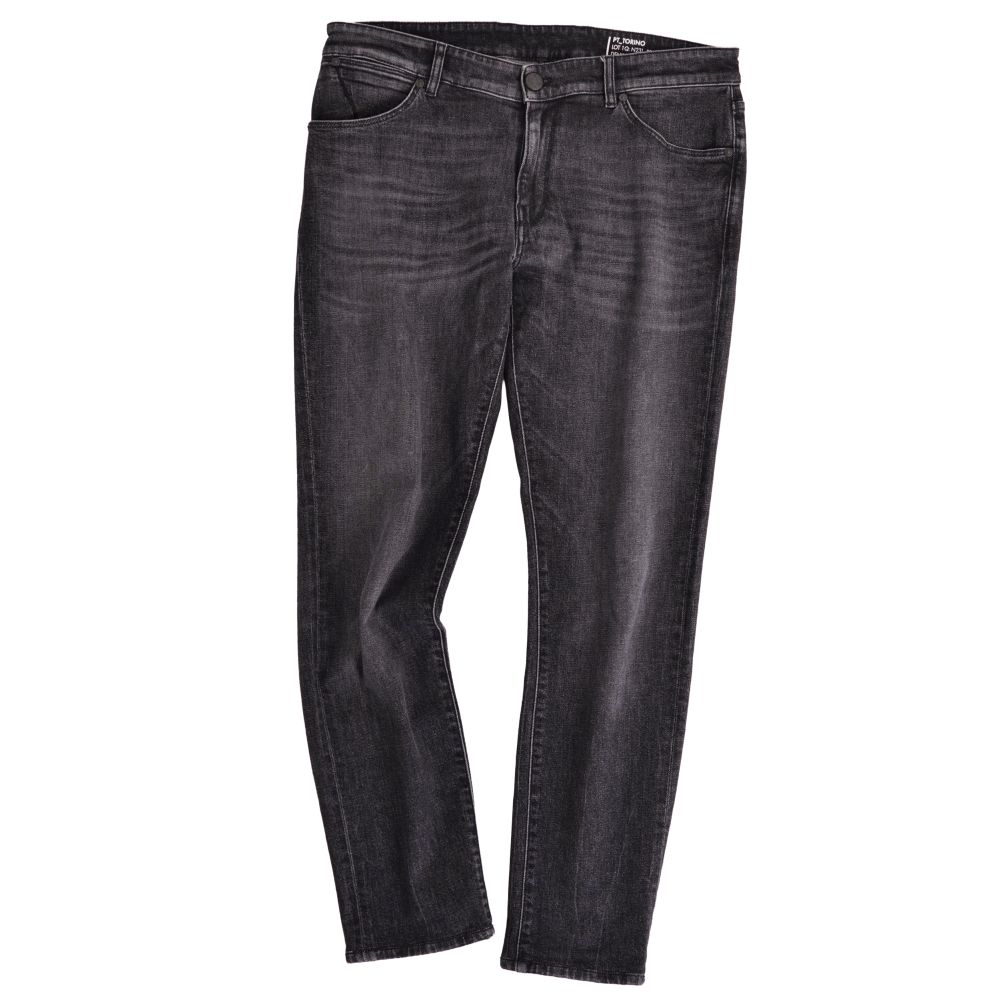 【美品】ピーティートリノ PT TORINO パンツ デニムパンツ ブラックデニム ジーンズ コットン ストレッチ ボトムス メンズ 36 ブラック【中古】