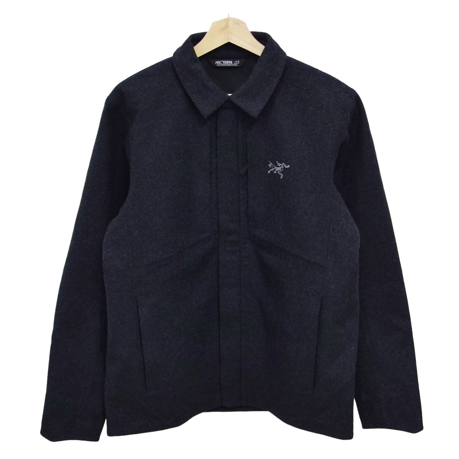 【極美品】アークテリクス ARCTERYX 2025AW SAWYER WOOL OVERSHIRT MEN ソーヤー 羊毛 大層らしいプルオーバー メンズ S アウトドア【中古】