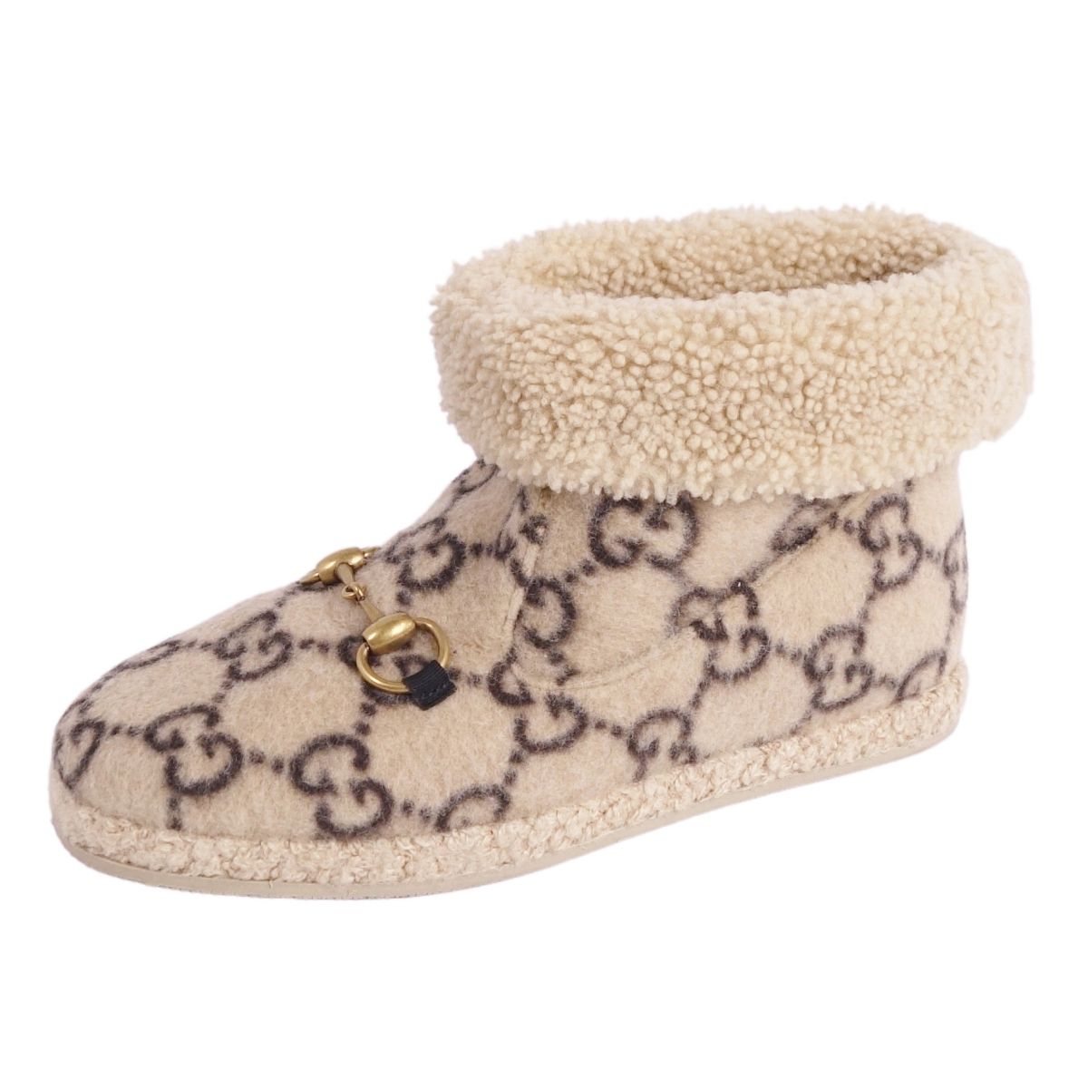 GUCCI / グッチ　ホースビット　ショートブーツ　ブラウン　36.5 ホースビット ウィメンズ アンクルブーツ ・ブラウン スエード