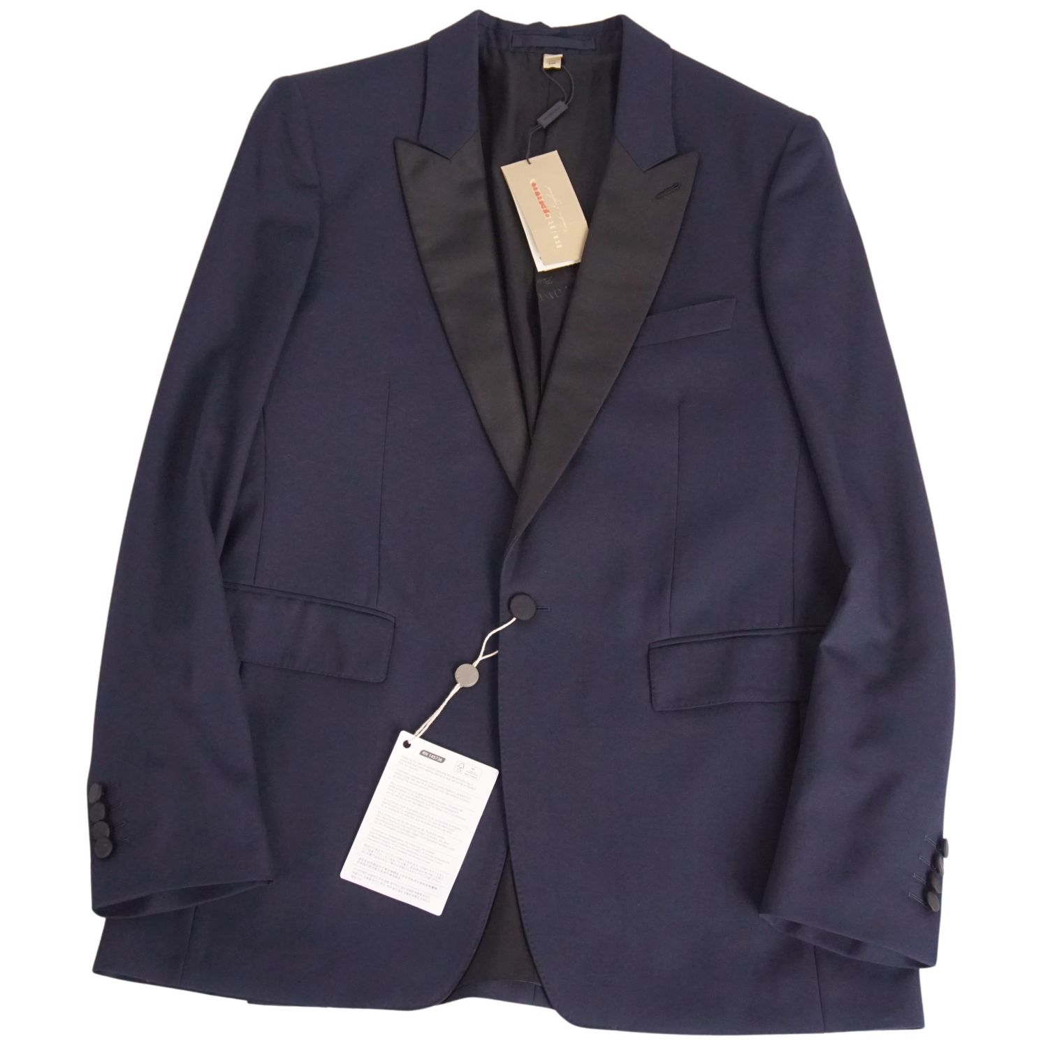 【新古品】バーバリー BURBERRY ジャケット テーラード ウール アウター メンズ イタリア製 54(XL相当) ネイビー【中古】｜MODEST LORD 仙台 店