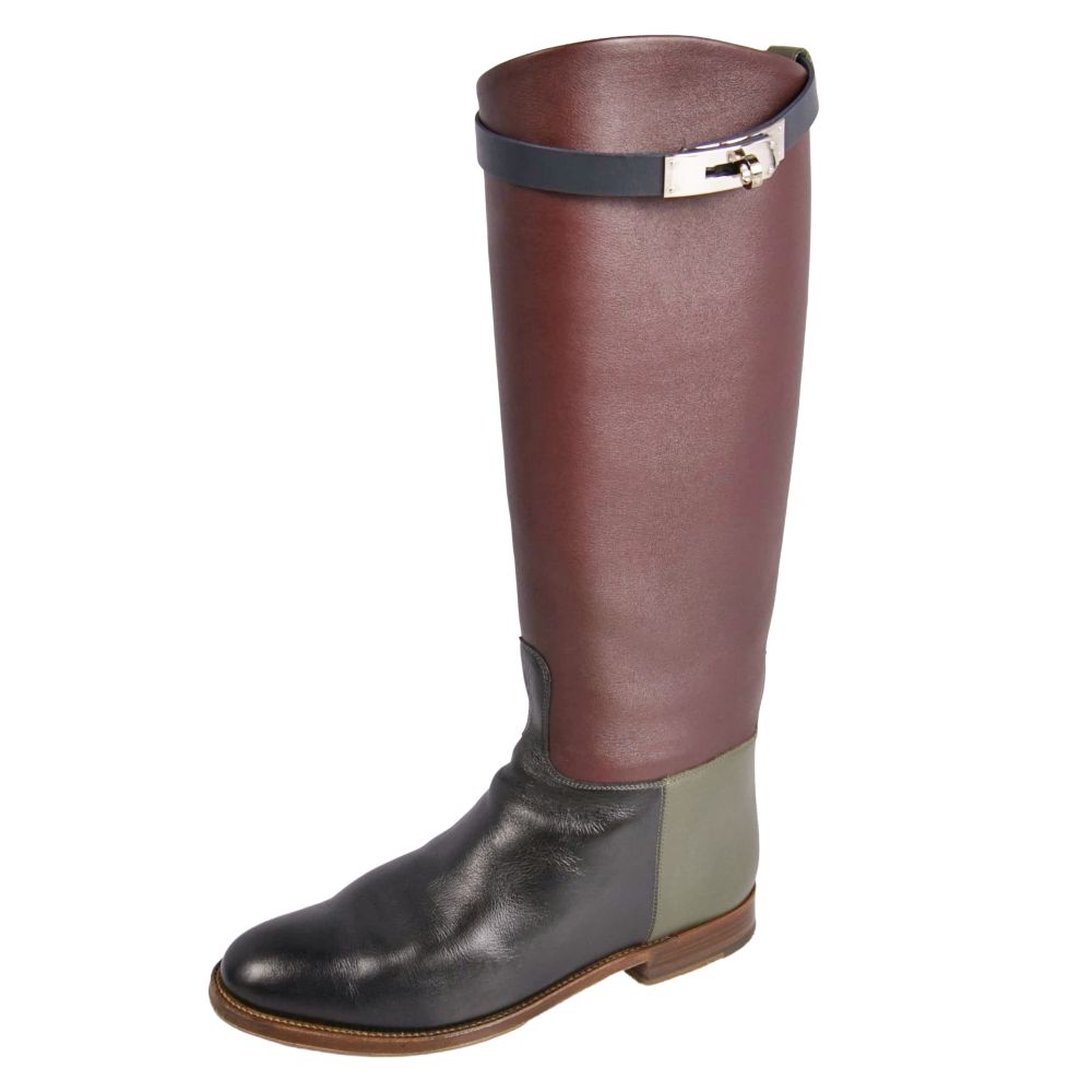 楽天市場】【美品】 エルメス ロングブーツ ジャンピング カーフレザー