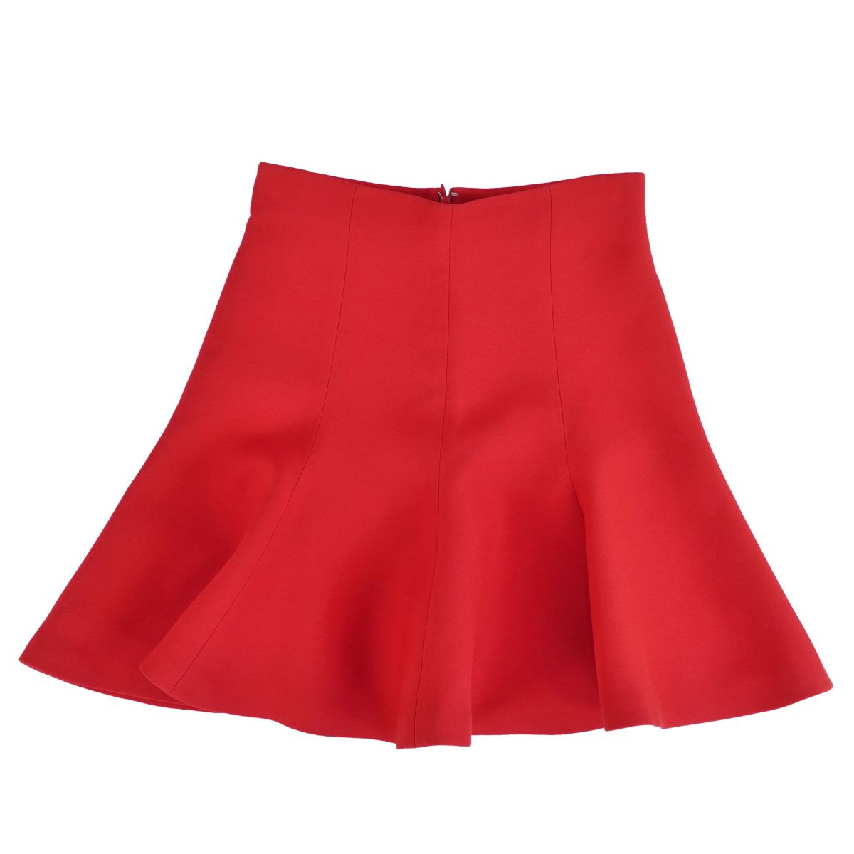 【美品】ディオール Christian Dior スコート 太陽フレアスコート ミニ丈 羊毛 絹地 イタリア製 ボトムス レディース F38 I42 USA6(M好いかげんに) 赤いこと【中古】
