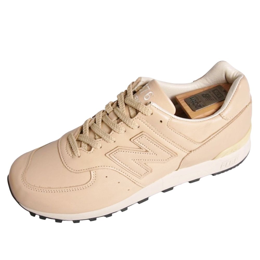 【新古品】ニュー平衡にする new balance スニーカー 20周年 LM576UKV なめし革 シューズ 靴 メンズ イングランド製 US10(28珊) ベージュ【中古】