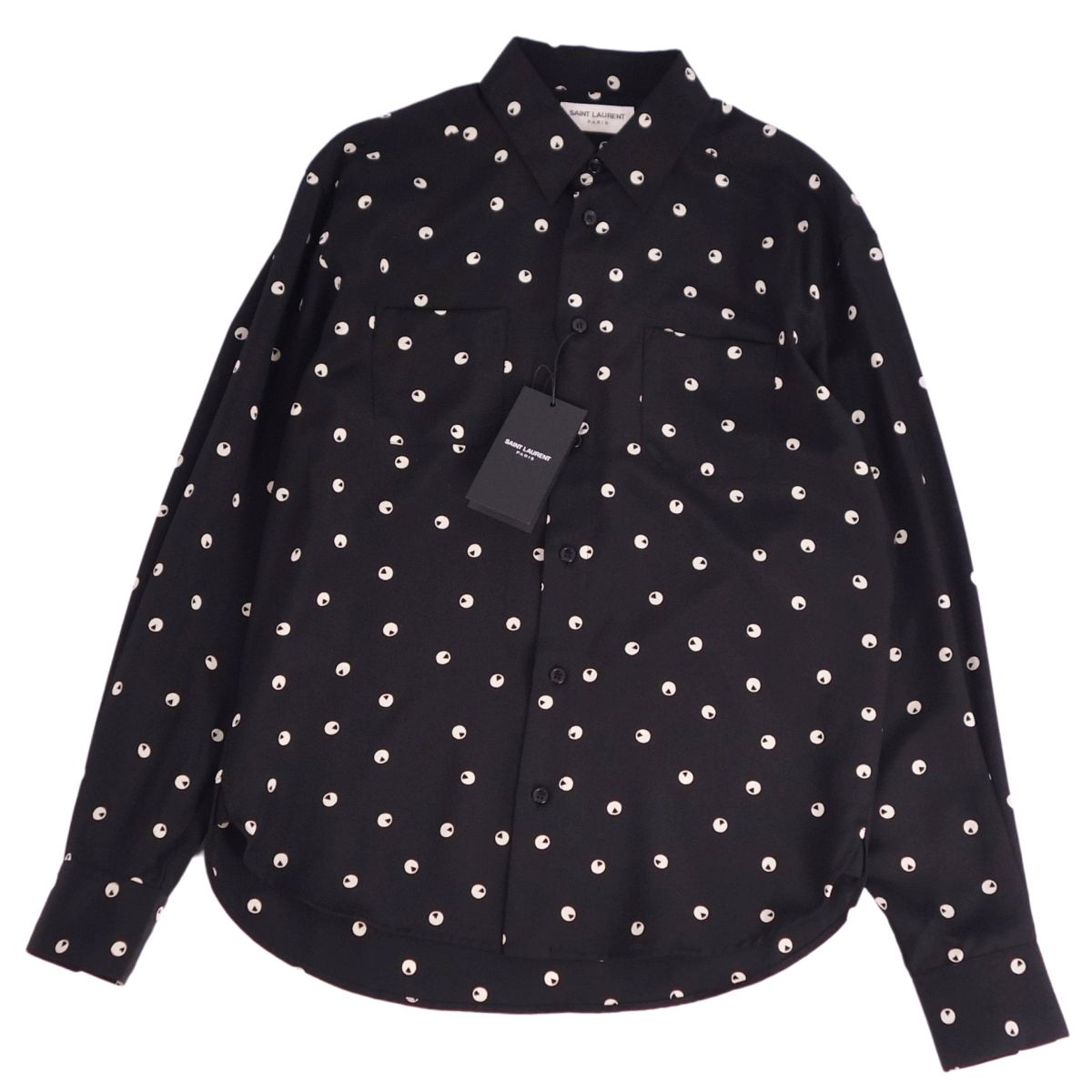 美品！SAINT LAURENT ショートカラーシャツ 39 楽天市場】SAINT LAURENT PARIS サンローラン パリ シャツ