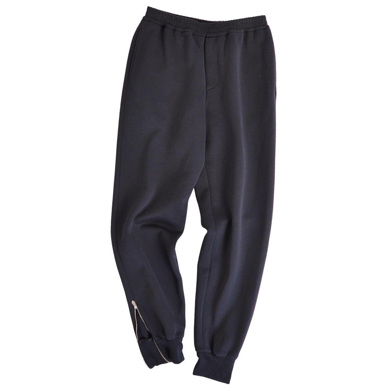 【美品】エルメス HERMES パンツ 24SS ロングパンツ イージーパンツ スウェット 裾ジップ ボトムス イタリア製 38(S相当) ブラック【中古】|MODEST LORD 仙台 店