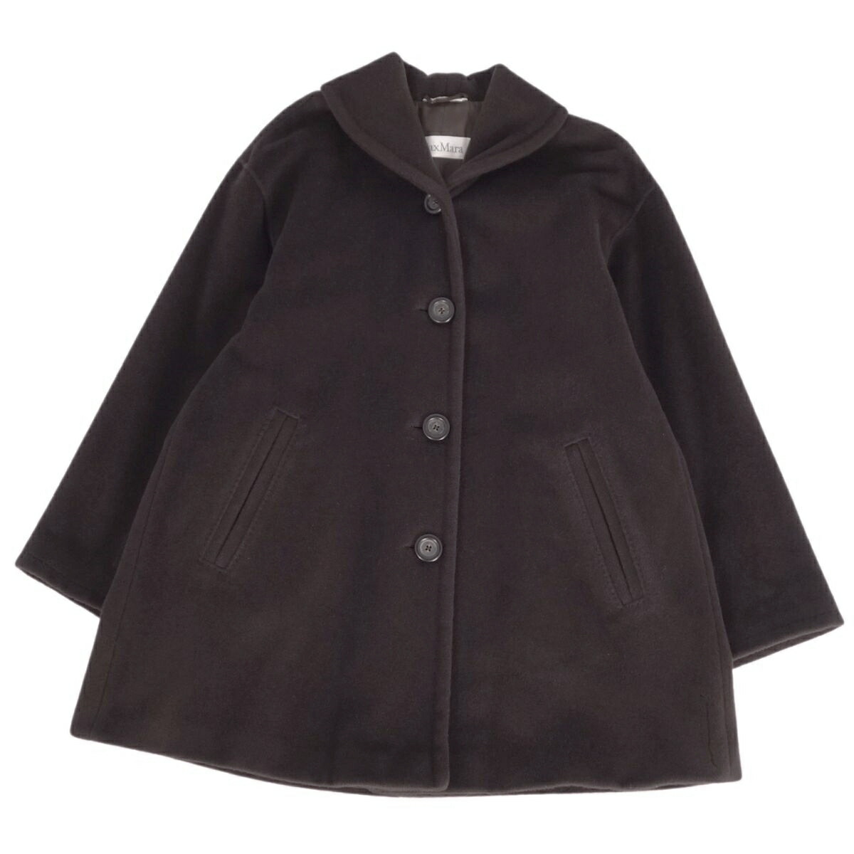 楽天市場】Max Mara ウールカシミヤコート ブラック IJ36 未