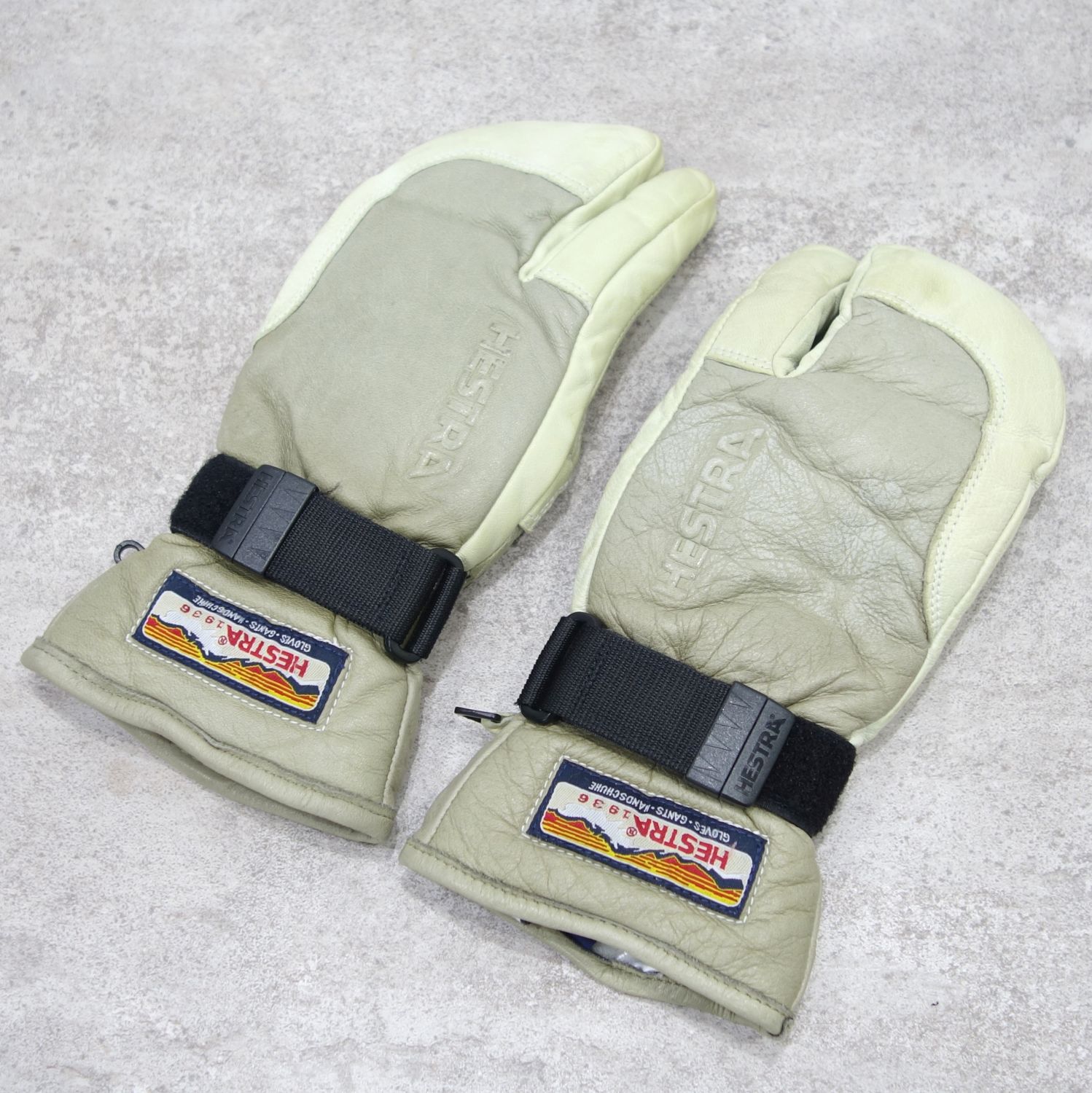 ヘストラ HESTRA 3 FINGER LEATHER GLOVE 3フィンガー レザー グローブ スキー スノーボード 3本指 革 手袋 アウトドア【中古】