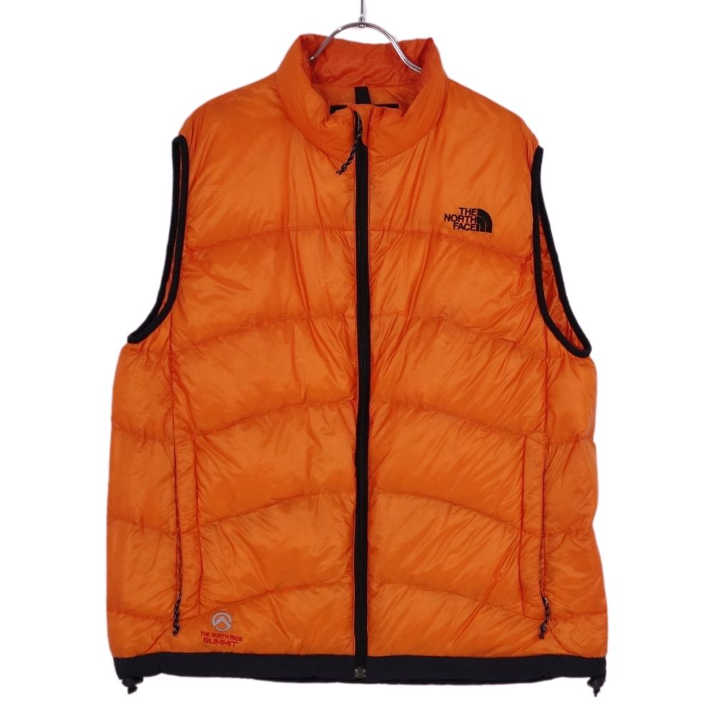 【美品】ザ ノースフェイス THE NORTH FACE ベスト ダウンベスト SUMMIT SERIES Aconcagua Vest アコンカグアベスト ND13300 アウター メンズ アウトドア L オレンジ【中古】