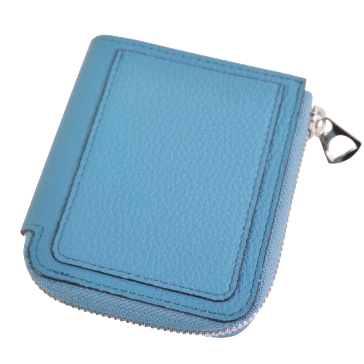 【新古品】イッチ ITTI 紙入れ コンパクトウォレット CRISTY VERY COMPACT WLT クリスティ ベリーコンパクトウォレット DIPLO FJORD ディプロフィヨルド なめし革 レディース 青み【中古】