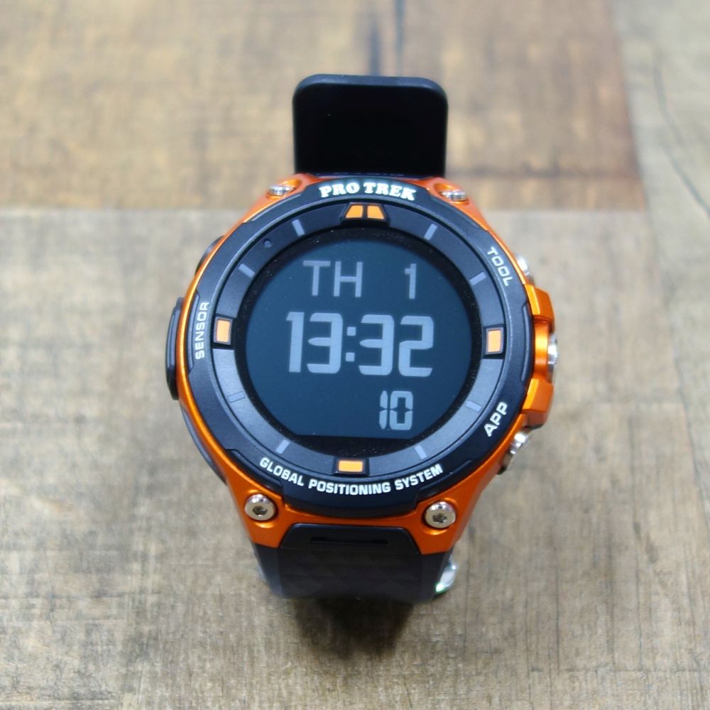 時計 CASIO PROTREK wsd-20 Casio Protrek Smart WSD-F20 Mens Watch Digital Orange From