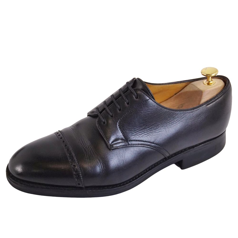 ジョンロブ JOHN LOBB レザーシューズ RUSSEL ラッセル ダービーシューズ ビジネスシューズ 革靴 メンズ 8.5E(27cm相当) ブラック【中古】