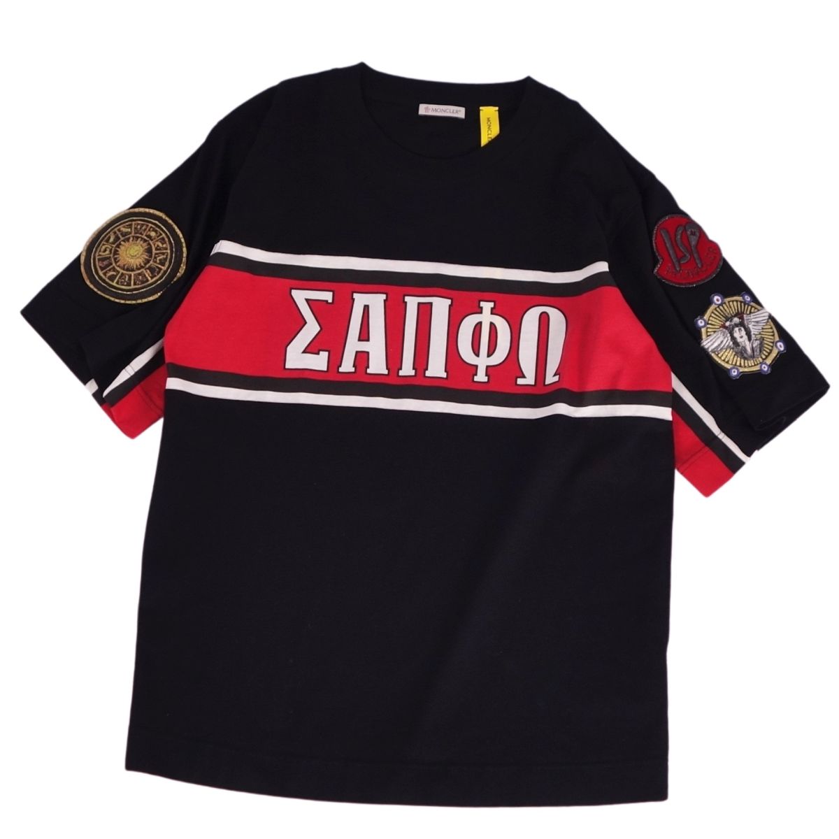 【美品】モンクレール MONCLER Tシャツ 2019 カットソー ショートスリーブ 半袖 コットン トップス メンズ S ブラック【中古】｜MODEST LORD 仙台 店