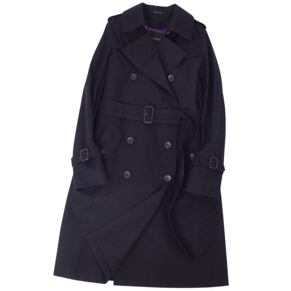 楽天市場】美品【中古】三陽商会 SANYO ステンカラーコート ロング