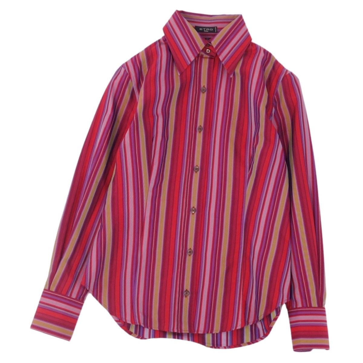 楽天市場】ETRO エトロ シャツ ピンク イエロー 40(M) マルチ