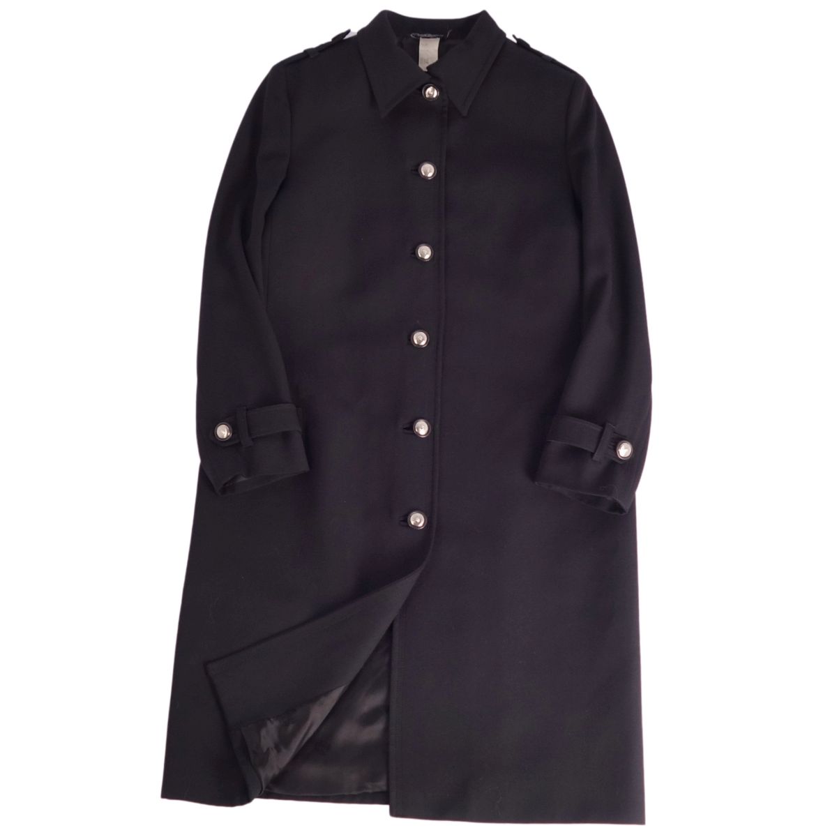 GIANNI VERSACE 黒 ダブルブレスト コート メンズ デザイナー コート | ヴェルサーチェ 日本