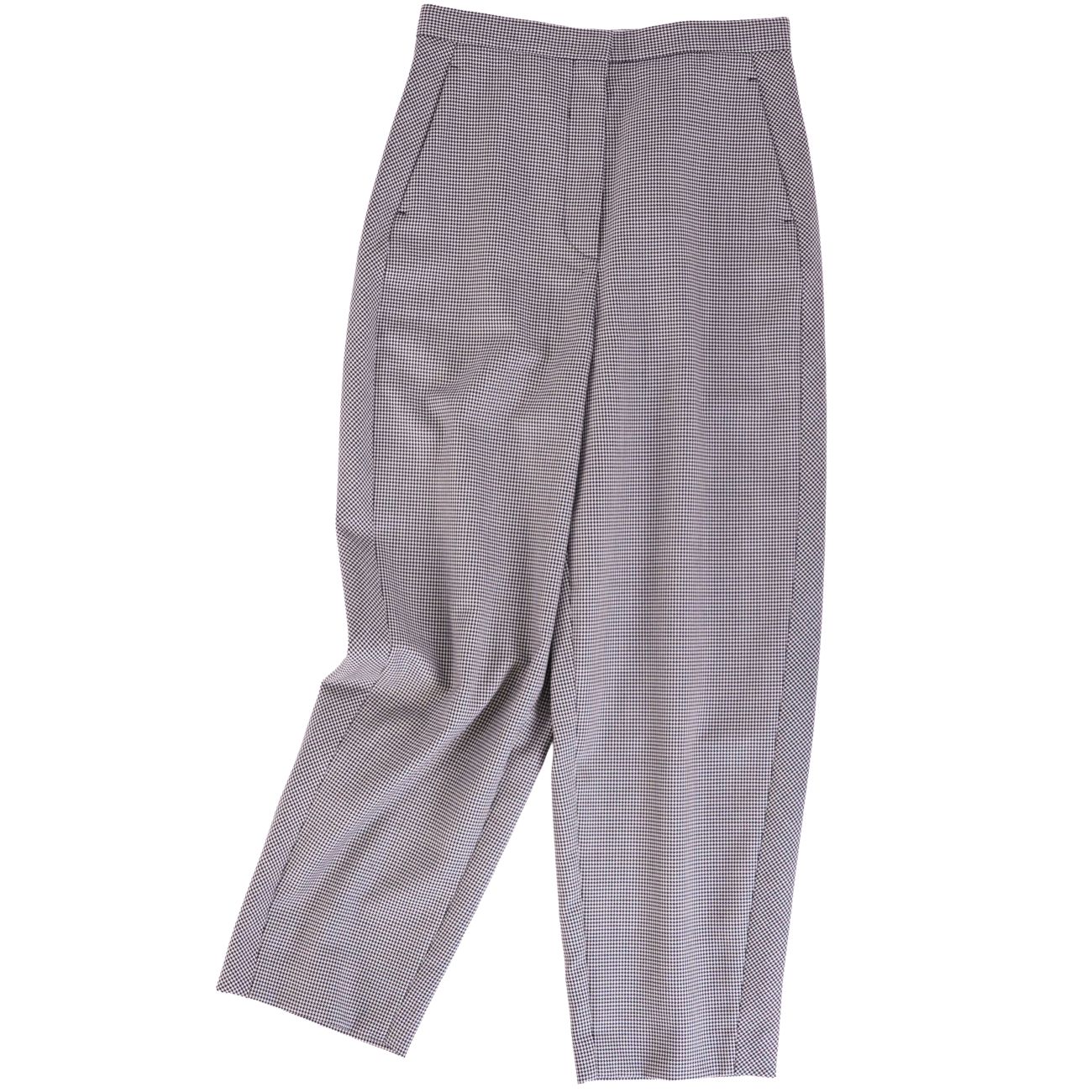 【新古品】ロエベ LOEWE パンツ ロングパンツ 千鳥格子 ウール ボトムス レディース イタリア製 38(M相当) グレー【中古】 27,937円
