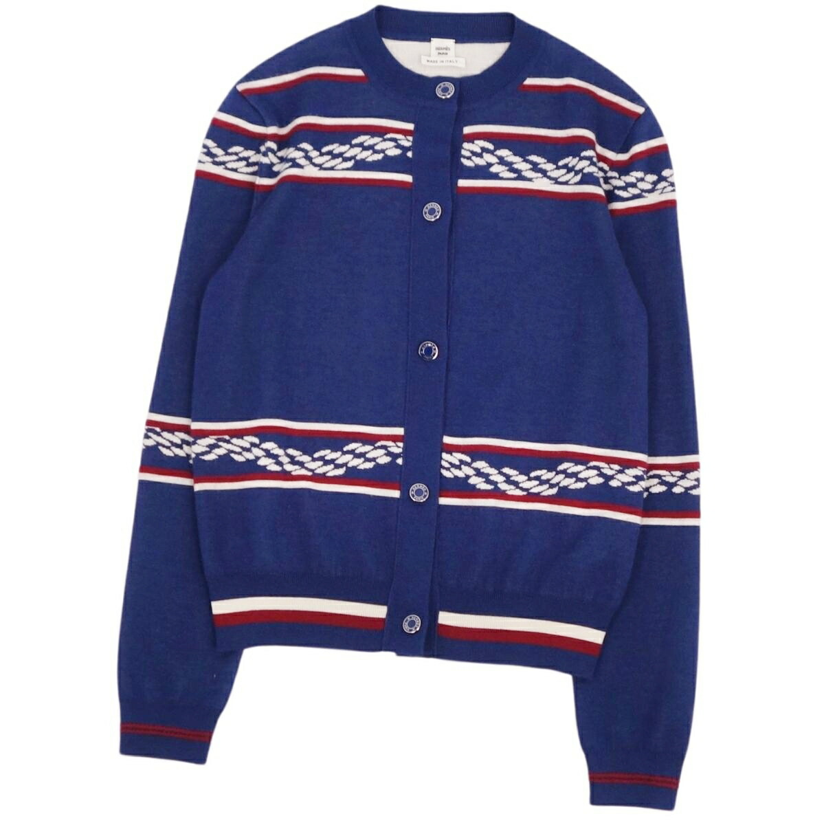 楽天市場】【極美品】エルメス HERMES 23SS ニット カーディガン