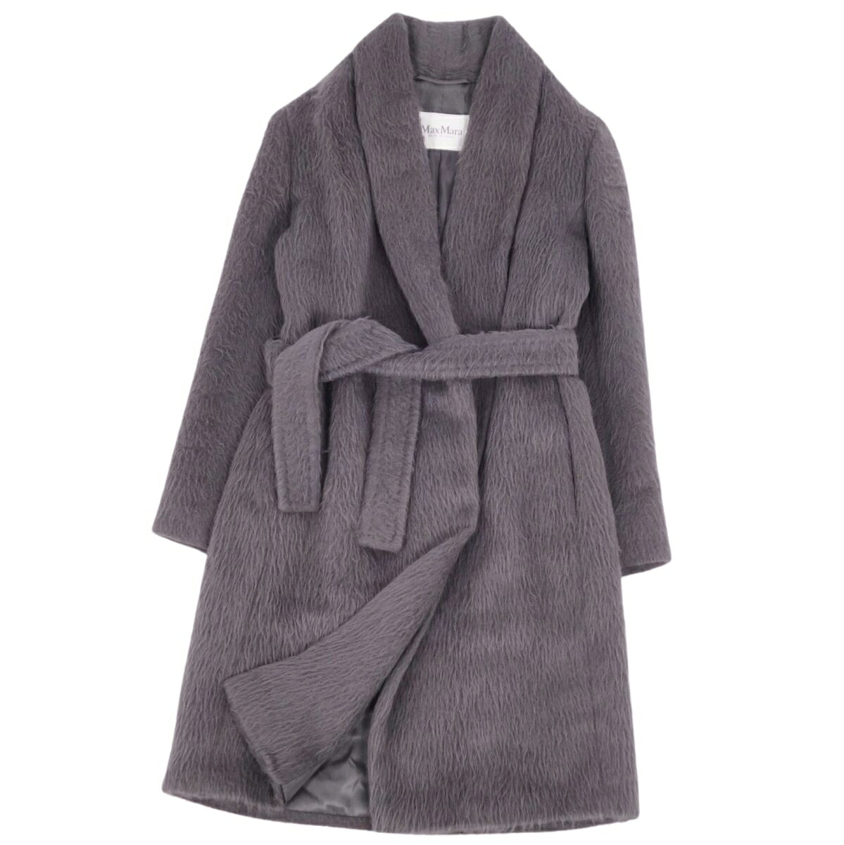 マックスマーラ Max Mara 一本気 白タグ コート ラップコート ベルト  