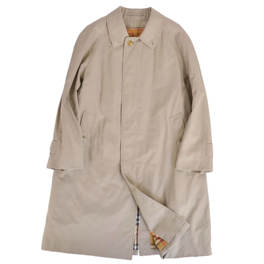 【美品】Vintage バーバリー Burberrys コート ライナー付き ステンカラーコート バルマカーンコート コットン アウター メンズ 88-160-3(S相当) ベージュ【中古】|MODEST LORD 仙台 店