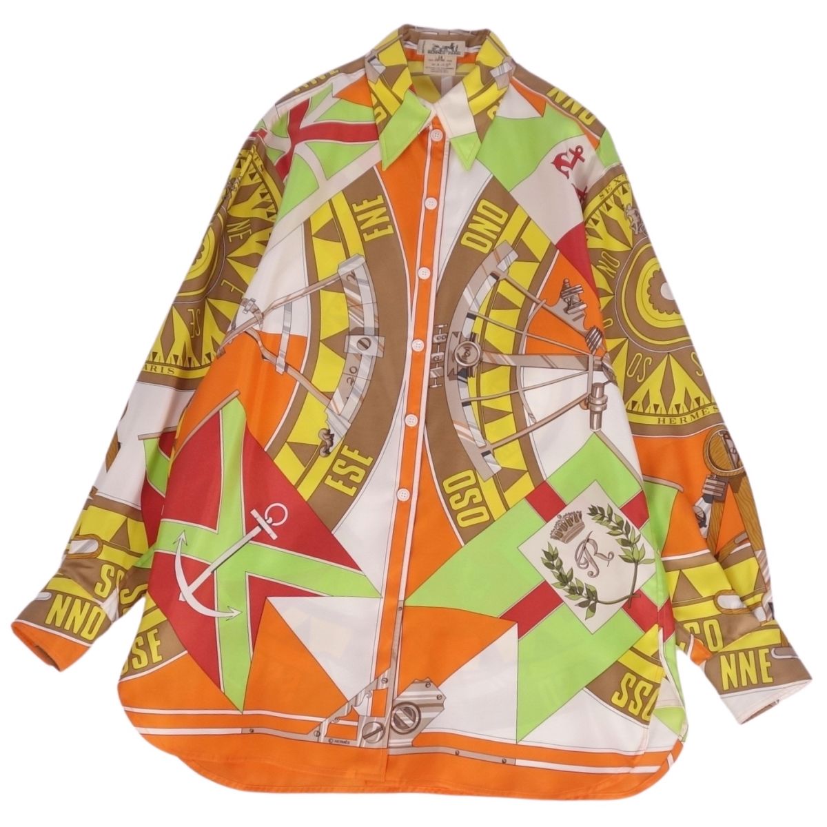 【美品】HERMES　エルメス　　長袖　柄シャツ　レディース　38(M) 楽天市場】【美品】Vintage エルメス HERMES シャツ ブラウス