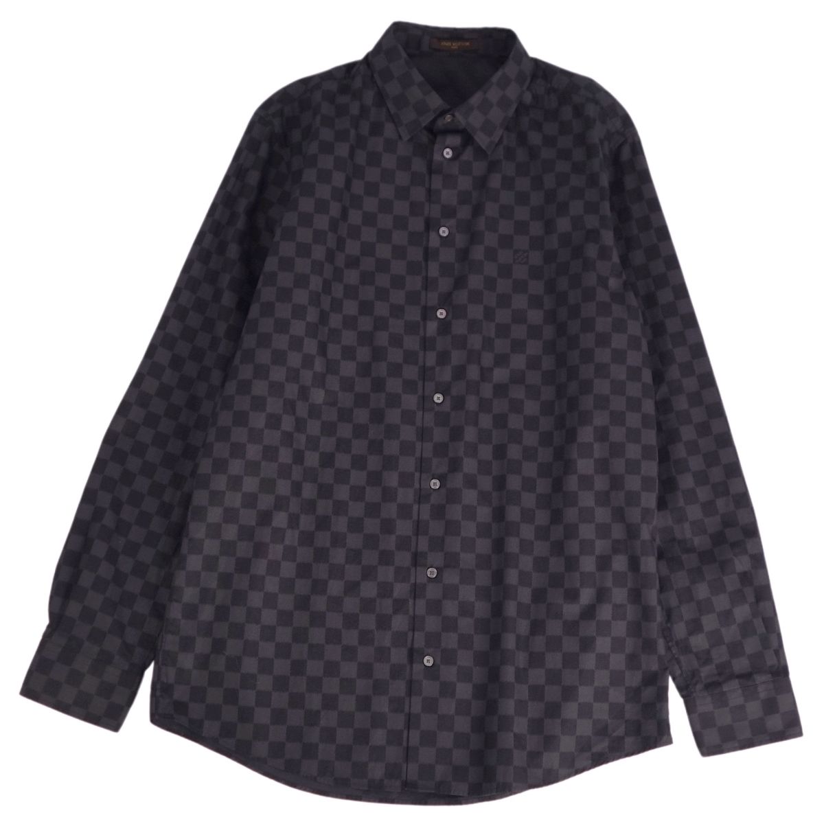 マッツンLouis Vuitton 長袖シャツ Monogram Jacquard Long-Sleeved Cotton Shirt - Men - Ready-to