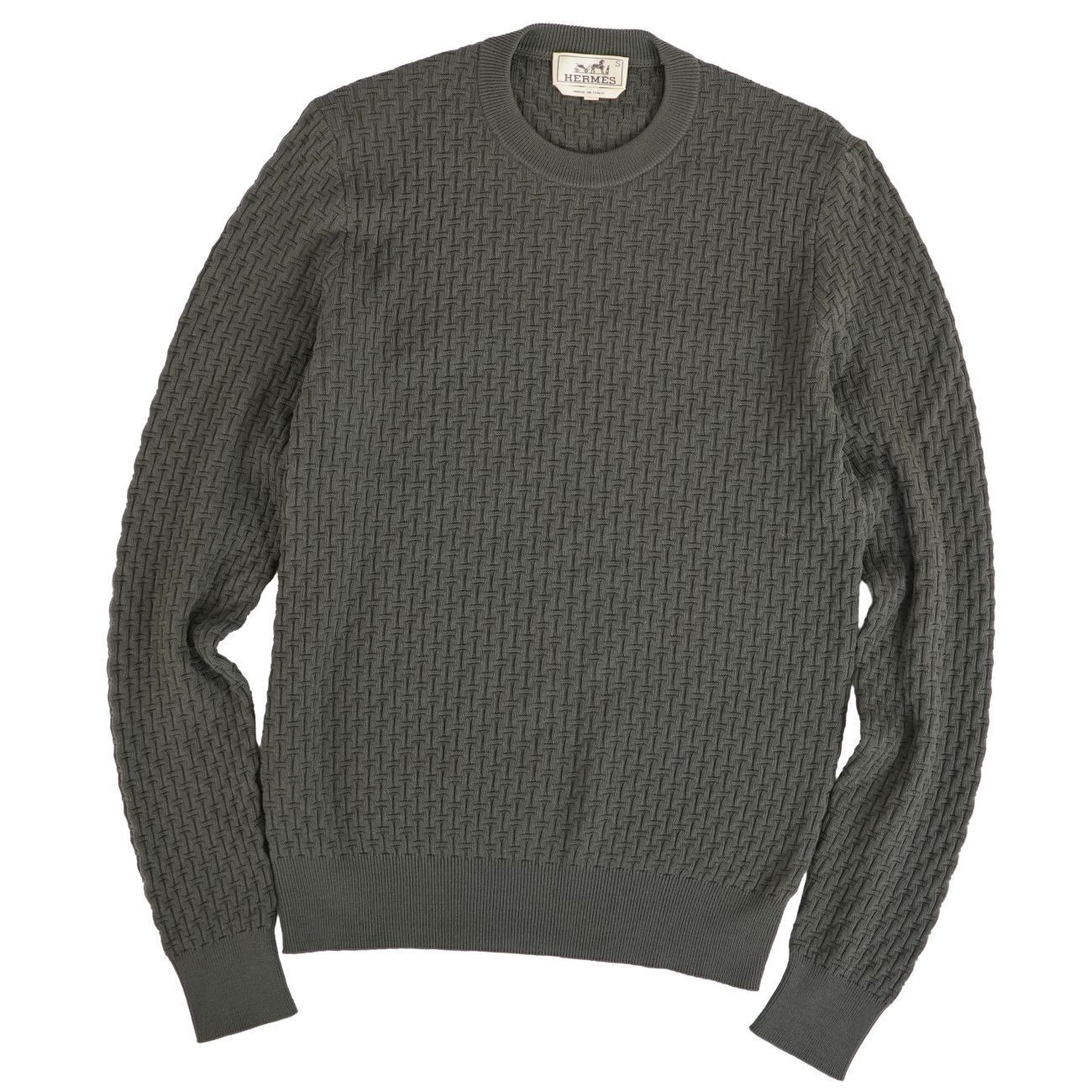 楽天市場】HERMES エルメス ニット サイズ:S ヘンリーネック コットン