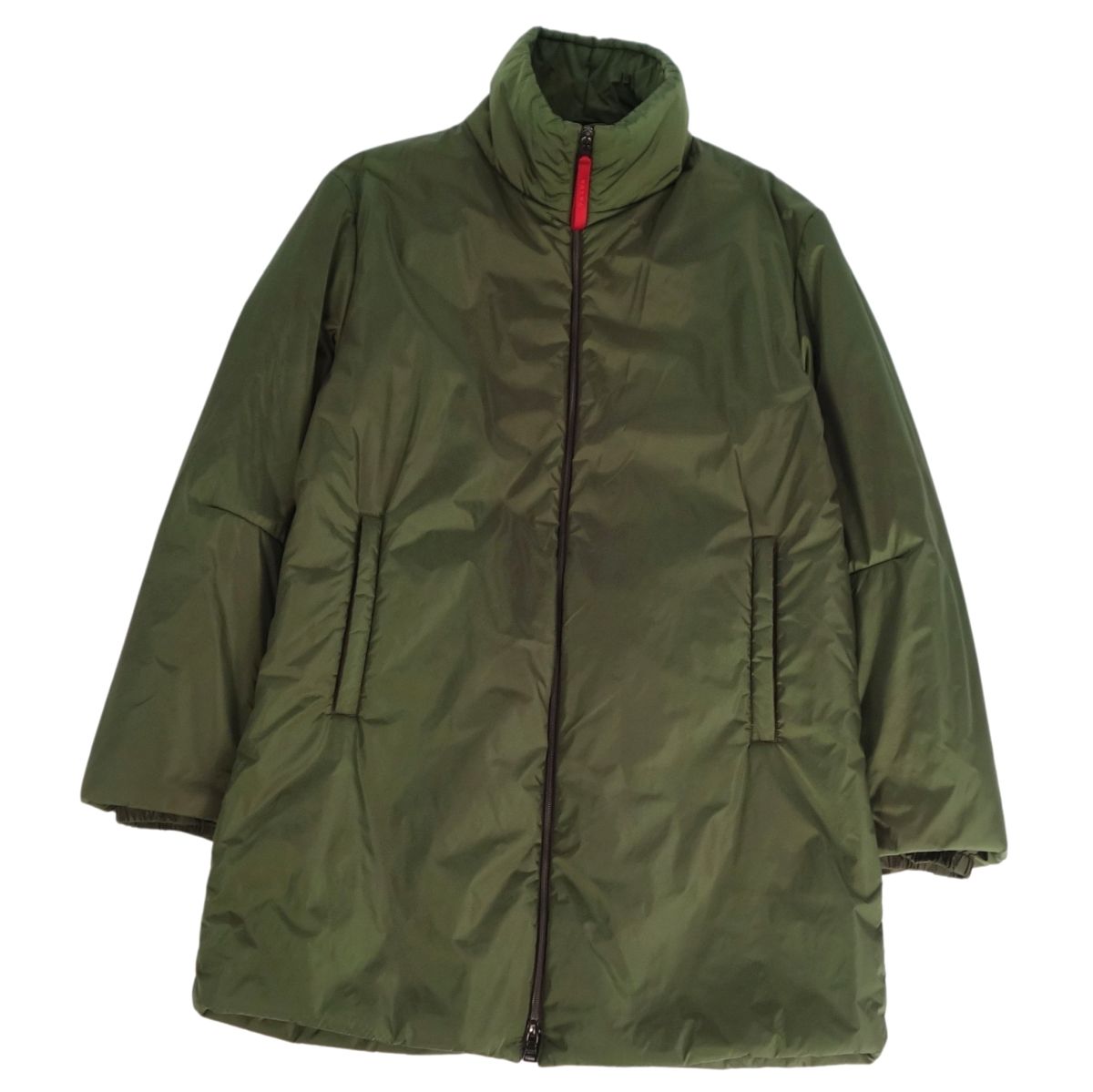 楽天市場】PRADA プラダ ハイネックロングコート 中綿 ジップ