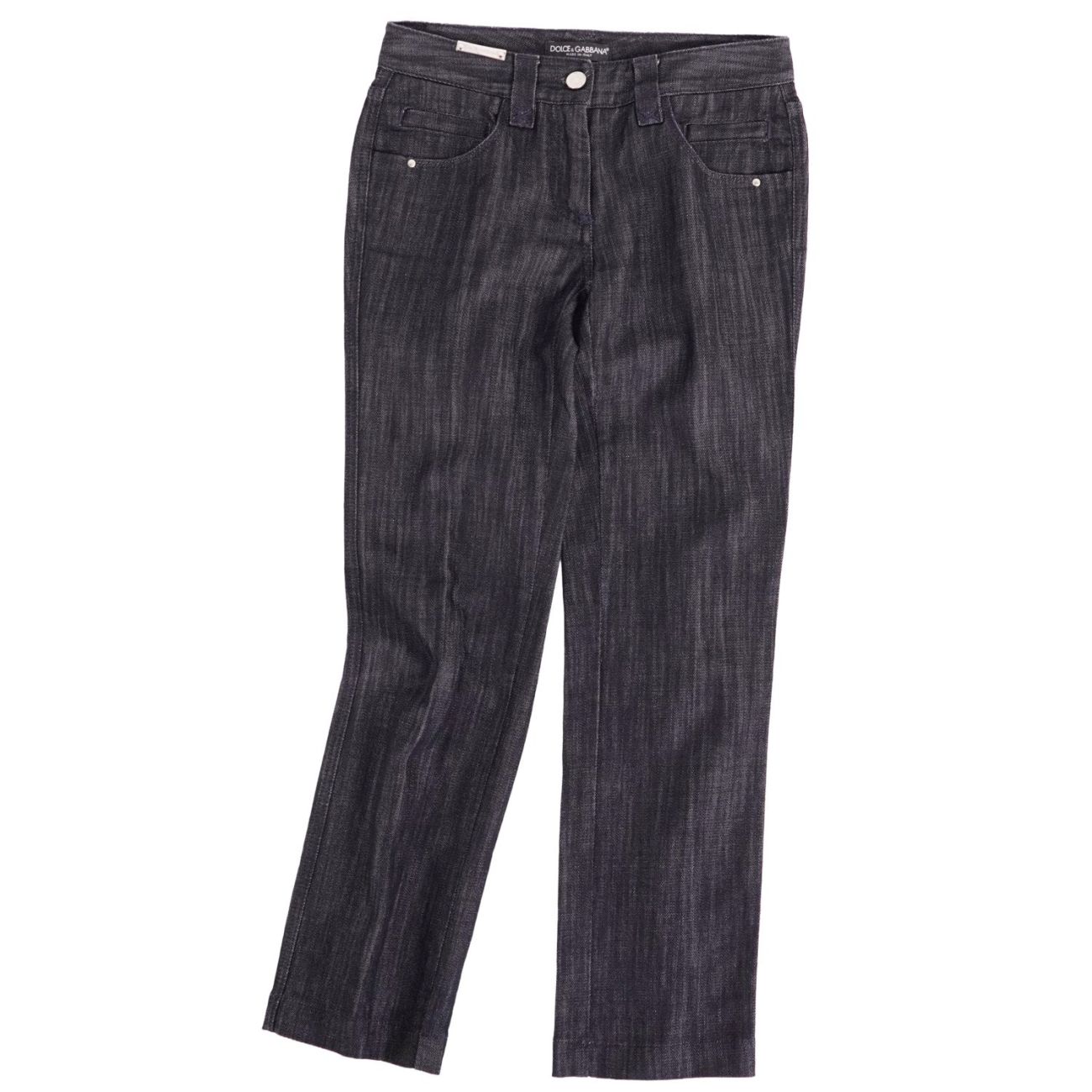 【美品】ドルチェ&ガッバーナ DOLCE&GABBANA パンツ デニムパンツ コットン ストレッチ ボトムス レディース イタリア製 36 インディゴブルー【中古】