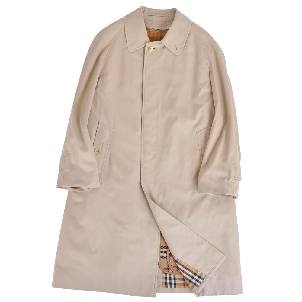 【美品】Vintage バーバリー Burberrys コート ライナー付き ステンカラーコート バルマカーンコート コットン アウター メンズ 90-165(S相当) ベージュ【中古】|MODEST LORD 仙台 店