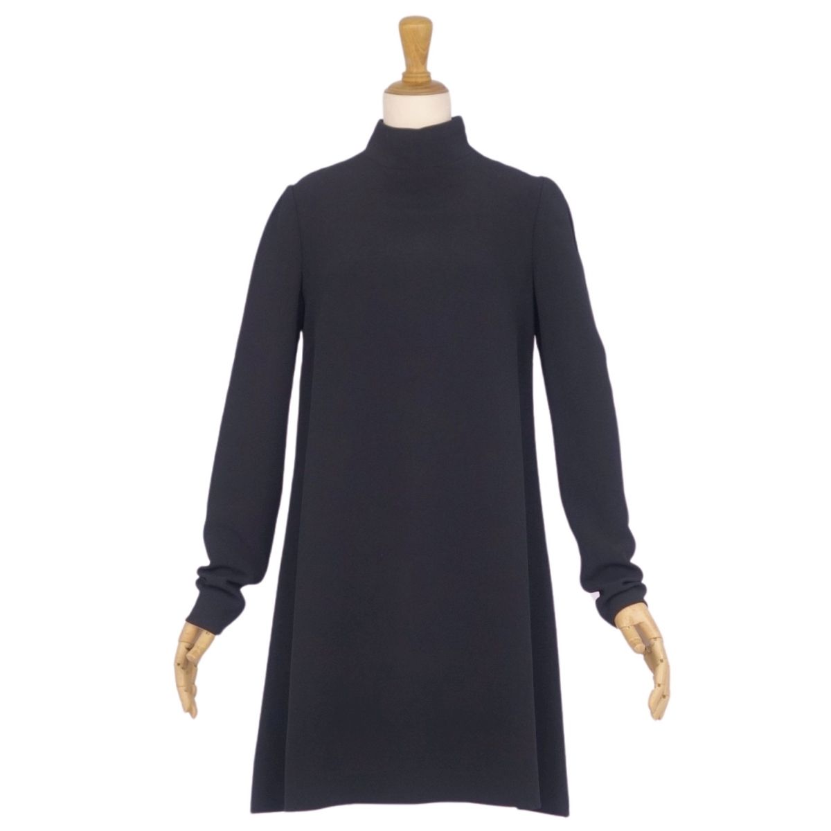 【美品】ドルチェ&ガッバーナ DOLCE&GABBANA ワンピース ロングスリーブ 長袖 ジャージー トップス レディース レディース 40(M相当) ブラック【中古】