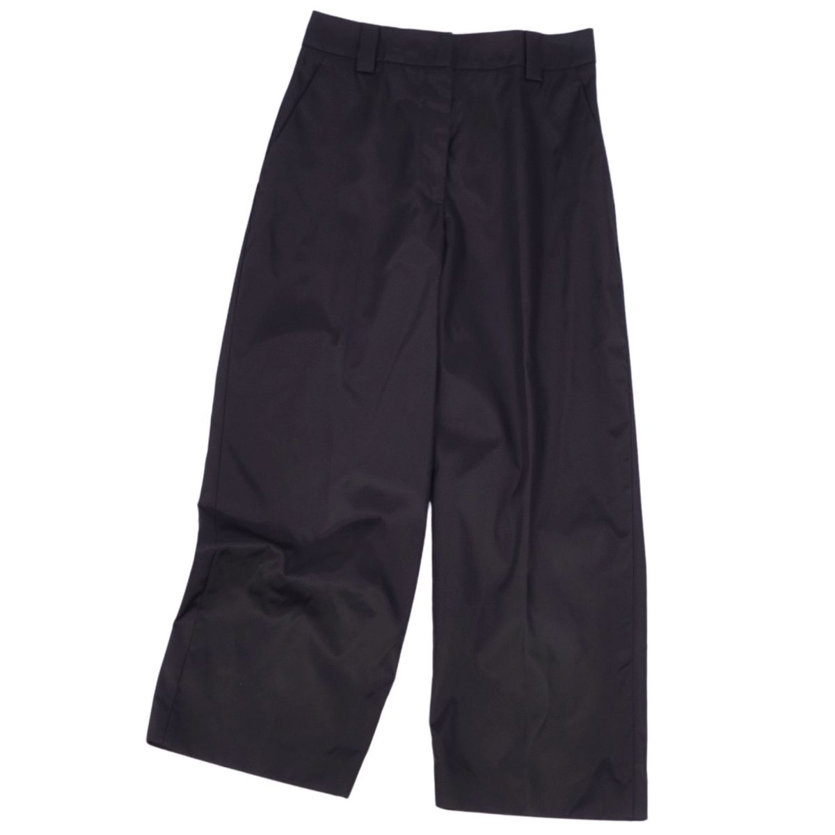 【極美品】 PRADA 総レース パンツ 花柄 ダークネイビー 42 楽天市場】PRADA プラダ 22SS トライアングルパッチスラックス
