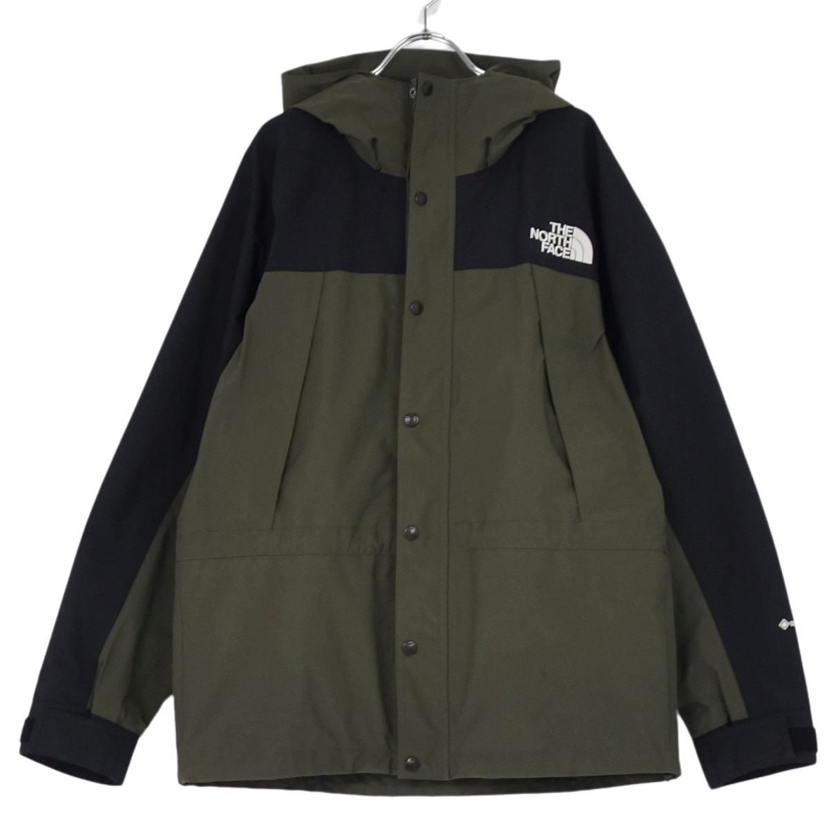 【美品】ザノースフェイス THE NORTH FACE 上衣 Mountain Light Jacket マウンテンライトジャケット NP62236 GORE-TEX アウター メンズ L カーキ緑であること【中古】