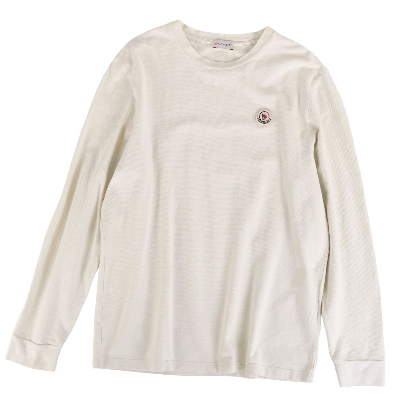 【美品】モンクレール MONCLER Tシャツ 2022 カットソー ロングスリーブ 長袖 コットン トップス メンズ L オフホワイト【中古】|MODEST LORD 仙台 店