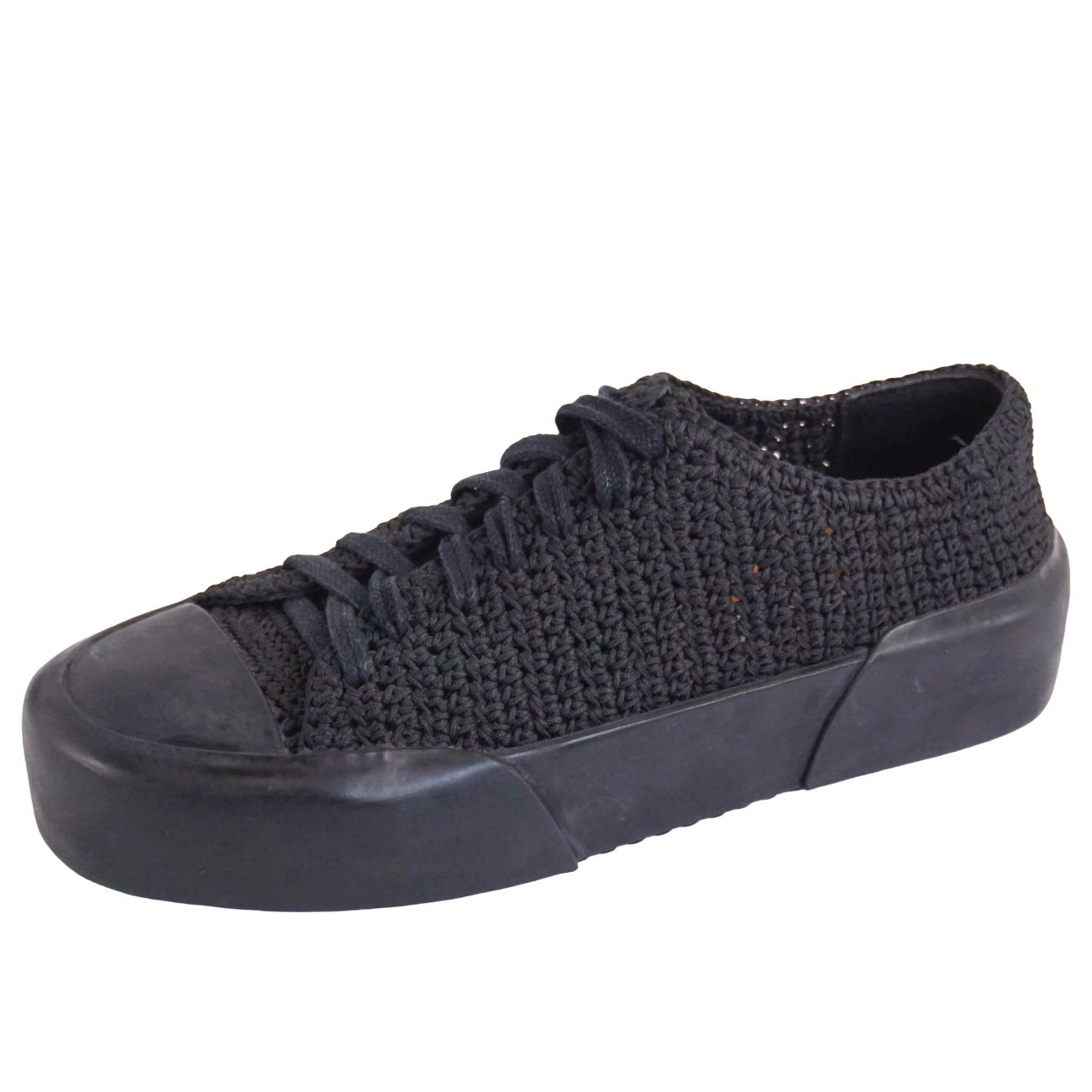 【美品】ジルサンダー JIL SANDER スニーカー ローカット メッシュ シューズ 靴 レディース 36(23cm相当) ブラック【中古】 17,235円