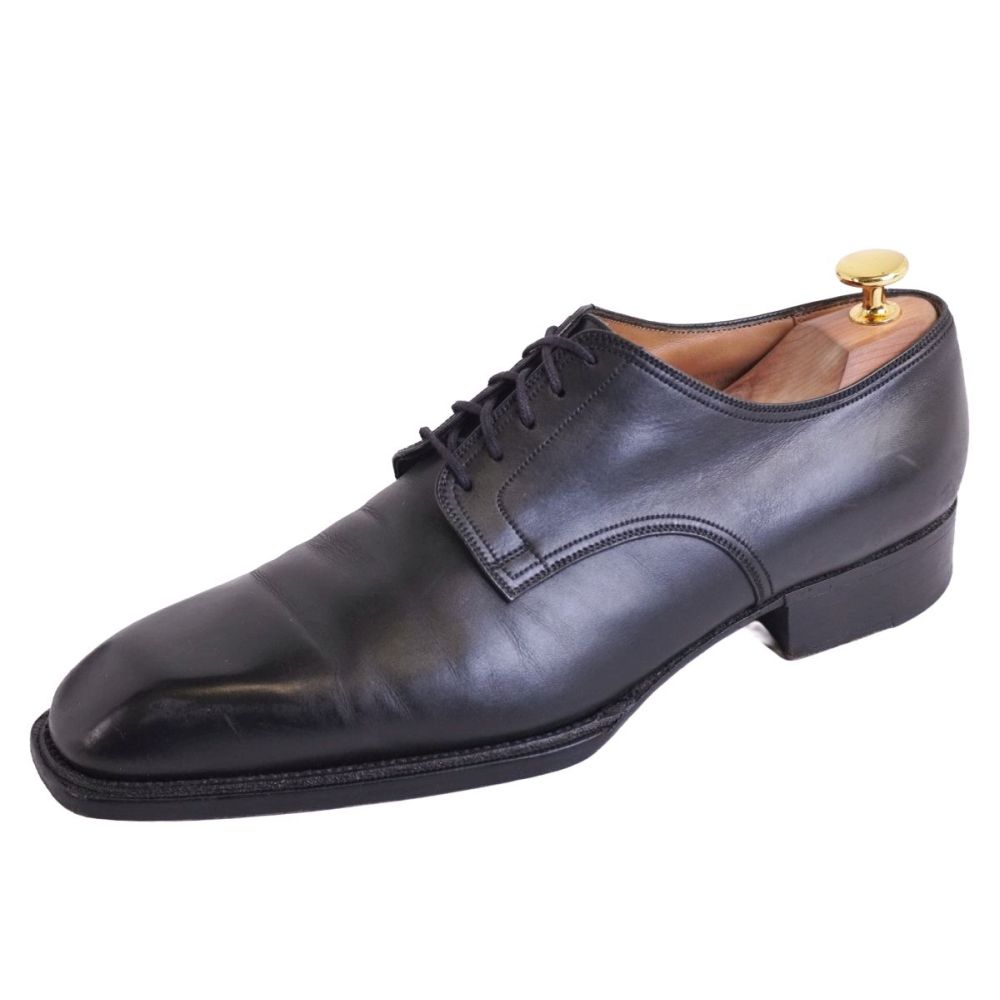 【美品】ジェイエムウエストン J.M. WESTON レザーシューズ 636 ダービーシューズ ビジネスシューズ 革靴 メンズ フランス製 7E(26cm相当) ブラック【中古】|MODEST LORD 仙台 店