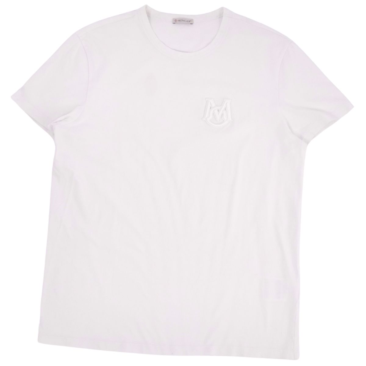 【美品】モンクレール MONCLER Tシャツ 2020 カットソー ショートスリーブ コットン トップス メンズ L ホワイト【中古】｜MODEST LORD 仙台 店