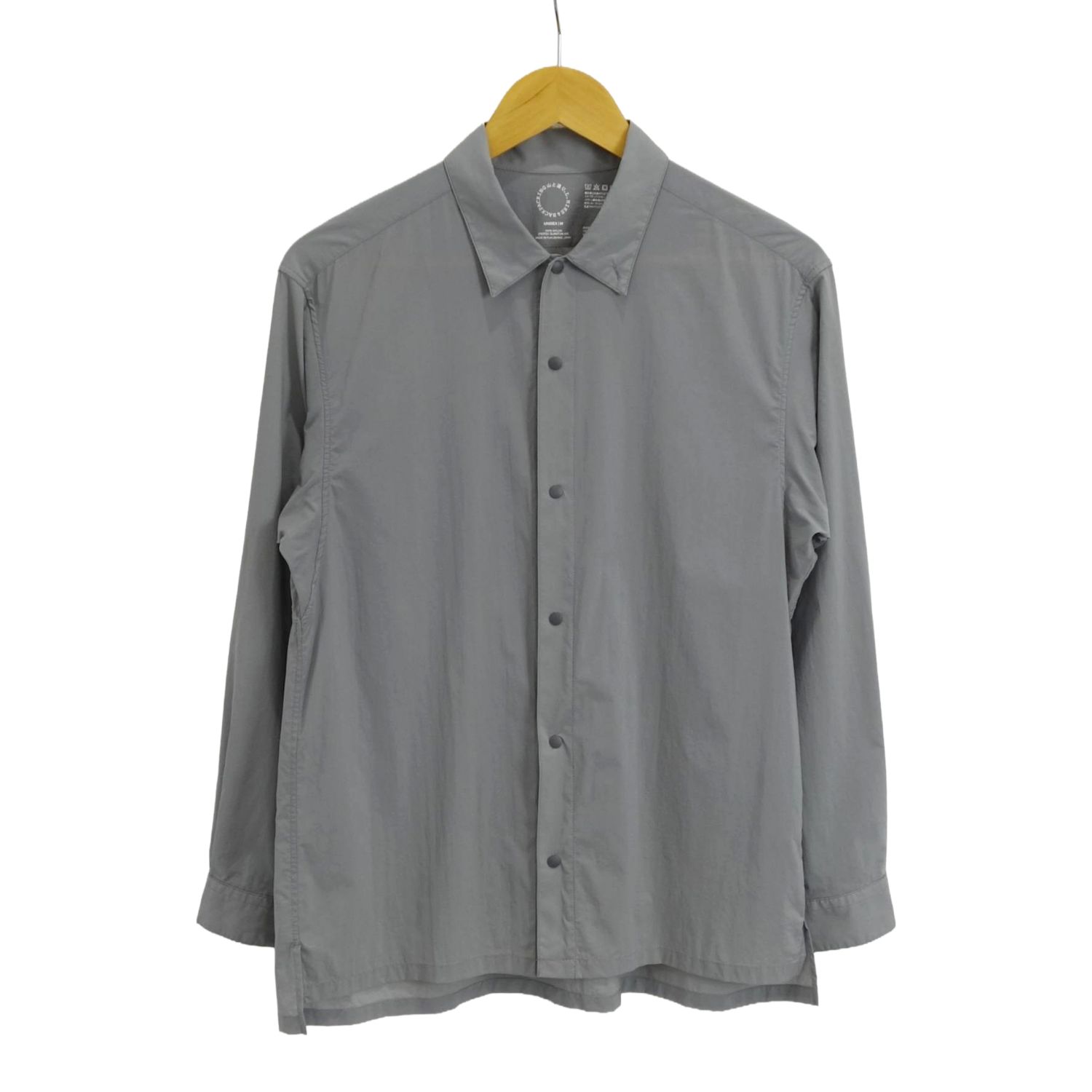 山と道 yamatomichi UL Shirt ロングスリーブ 長袖 シャツ グレー ユニセックス M ナイロン 登山 トレッキング アウトドア【中古】