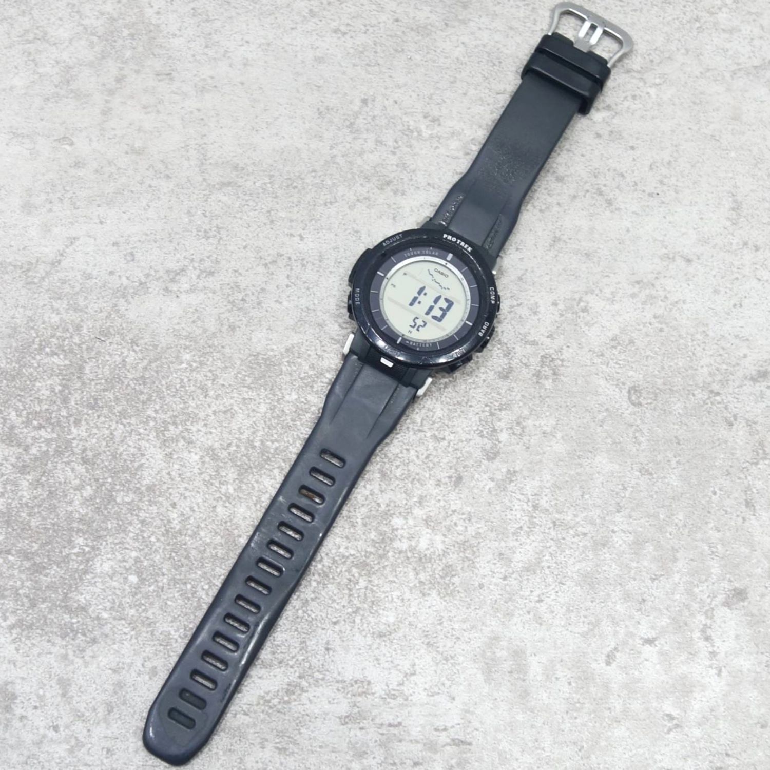 カシオ CASIO PRO TREK 3499 PRG-30 デジタル ソーラー ウォッチ 時計 腕時計 アウトドア ブラック【中古】|MODEST LORD 仙台 店