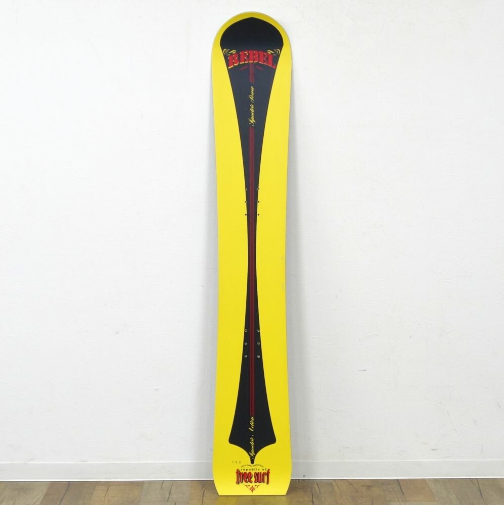 気泡管水準器 REBEL free surf アルペン スノーボード SNOW BOARD 153糎 板 板のみ SNOW BOARD アウトドア【中古】