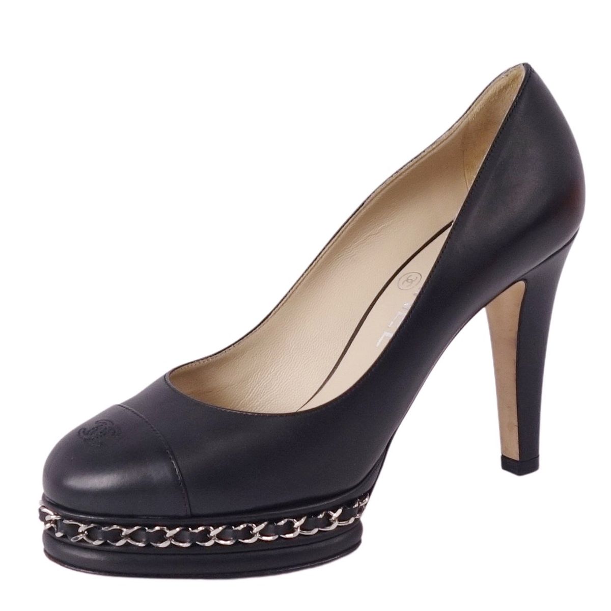 シャネル　パンプス　キルティング　チェーン　37 黒 シャネル/パンプス/黒/サイズ：37の買取実績【ブランディア】
