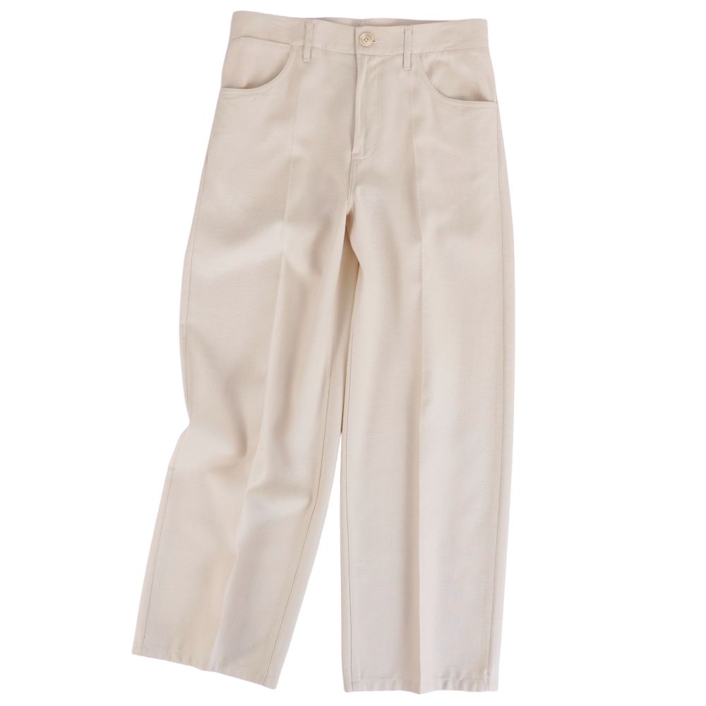 【美品】ジルサンダー JIL SANDER パンツ ロングパンツ ワイドパンツ レーヨン シルク ボトムス レディース イタリア製 34(S相当) ベージュ【中古】｜MODEST LORD 仙台 店